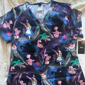 Disney Blue and Purple Alice in Wonderland Top